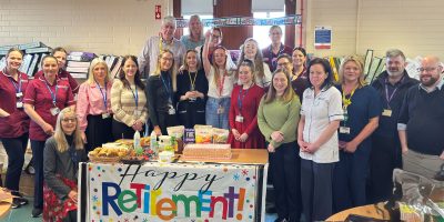 NICTN staff celebrate with cake