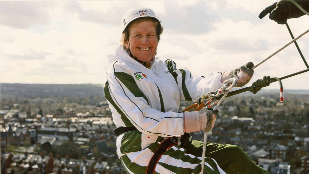 Liz abseiling cover photo