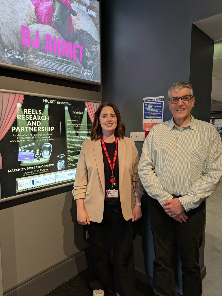 Laura Graham and David Rodgers at Queen's Film Theatre event