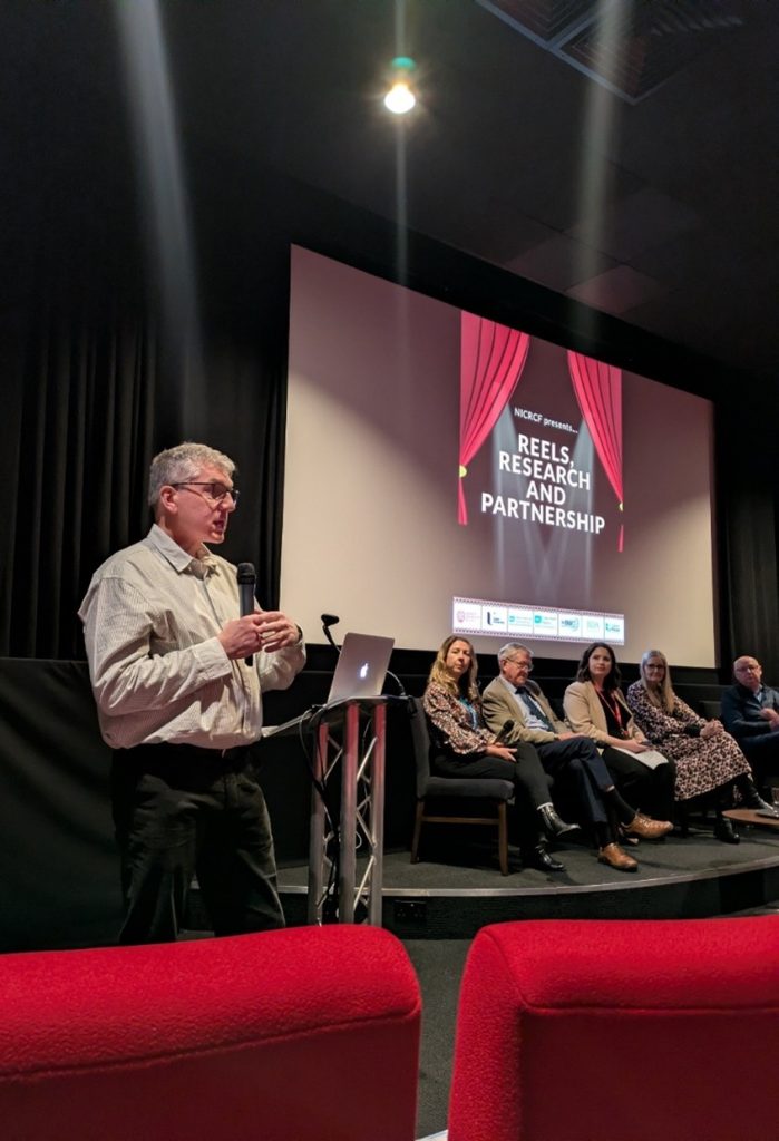 David Rodgers at Reels, Research and Partnership event