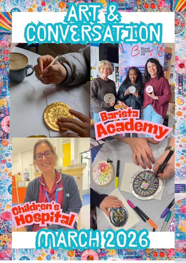 Photo collage or outreach to the Extern Barista Academy and the Royal Belfast Hospital for Sick Children in March 2026